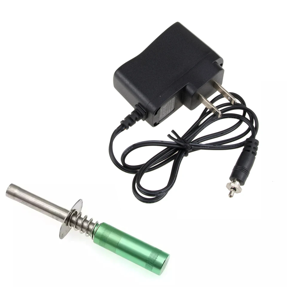 Nitro Starter Kit Glow Plug Igniter with US Charger for HSP RedCat Nitro Powered RC Car AA Battery not Included