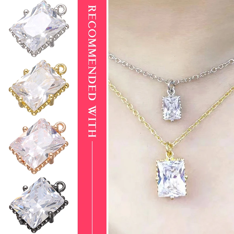 3Pcs/lot,High-Quality Crystal-Clear Charms for Women\'s Necklaces and Earrings—DIY Handmade Jewelry Making Supplies Model:VD685