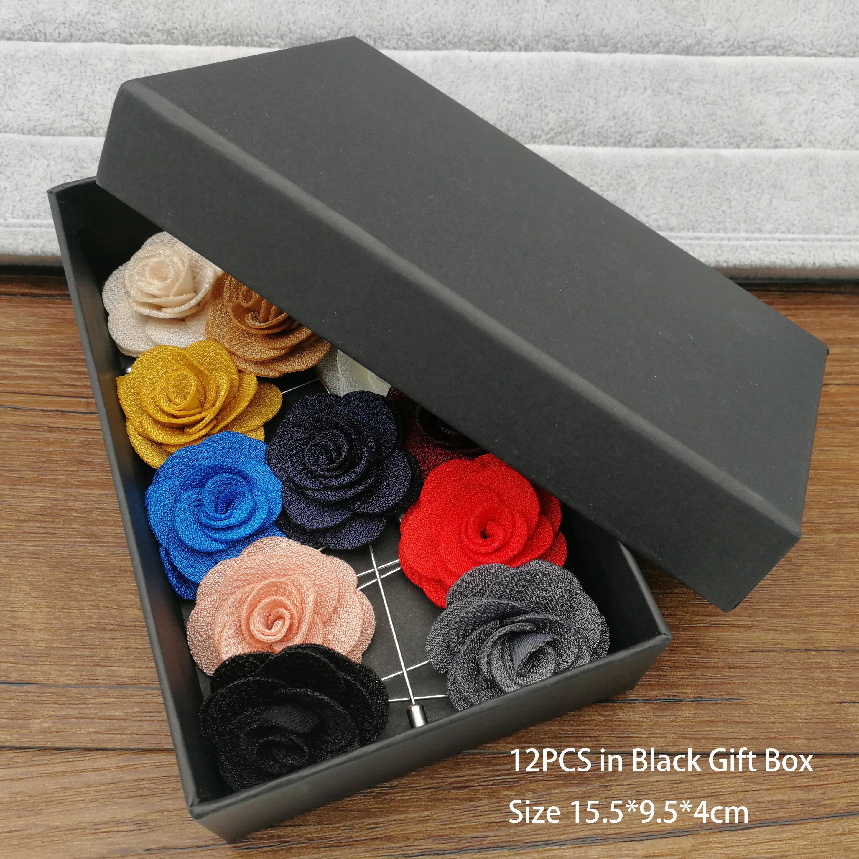 Fabric Flower Brooches for Women Brooch Pins Suits Decoration Lapel Pins For Men Brooch for Suits Accessories in GiftBox