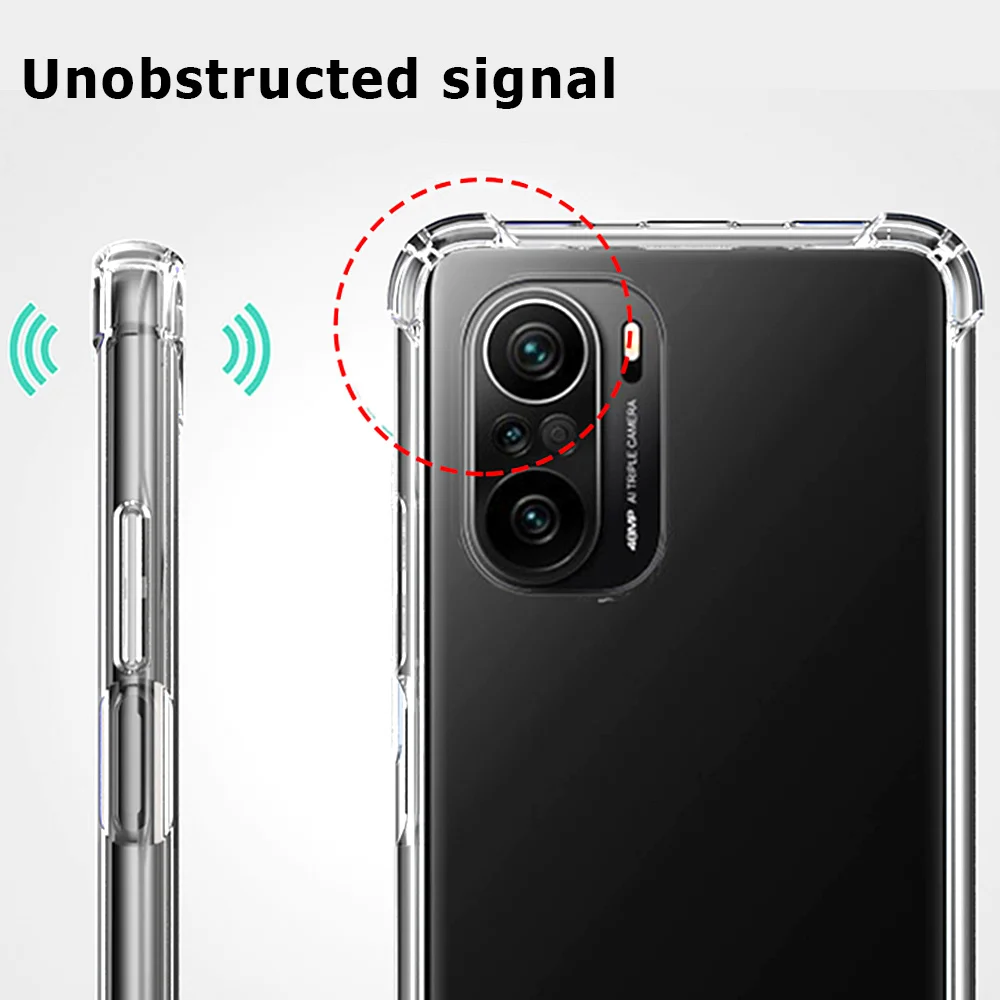 3in1 transparent silicone shockproof phone case for poco f3 tempered glass pocof3 poko little f 3 camera protection film cover