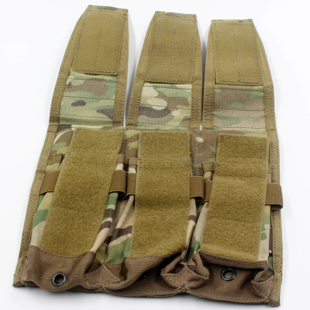 Emersongear-Triple Flap Magazine Pouch, Combat EMERSON Modular MAG Pouch, Multicam Black, Coyote ATFG, EM6365