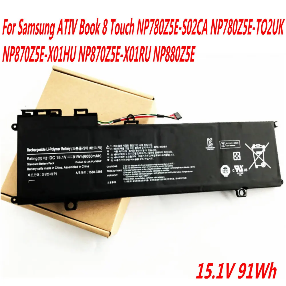 

NEW AA-PLVN8NP Laptop Battery For Samsung ATIV Book 8 Touch NP780Z5E-S02CA NP780Z5E-TO2UK NP870Z5E-X01HU NP870Z5E-X01RU