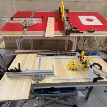 T-track sliding brackets for saw and woodworking #6