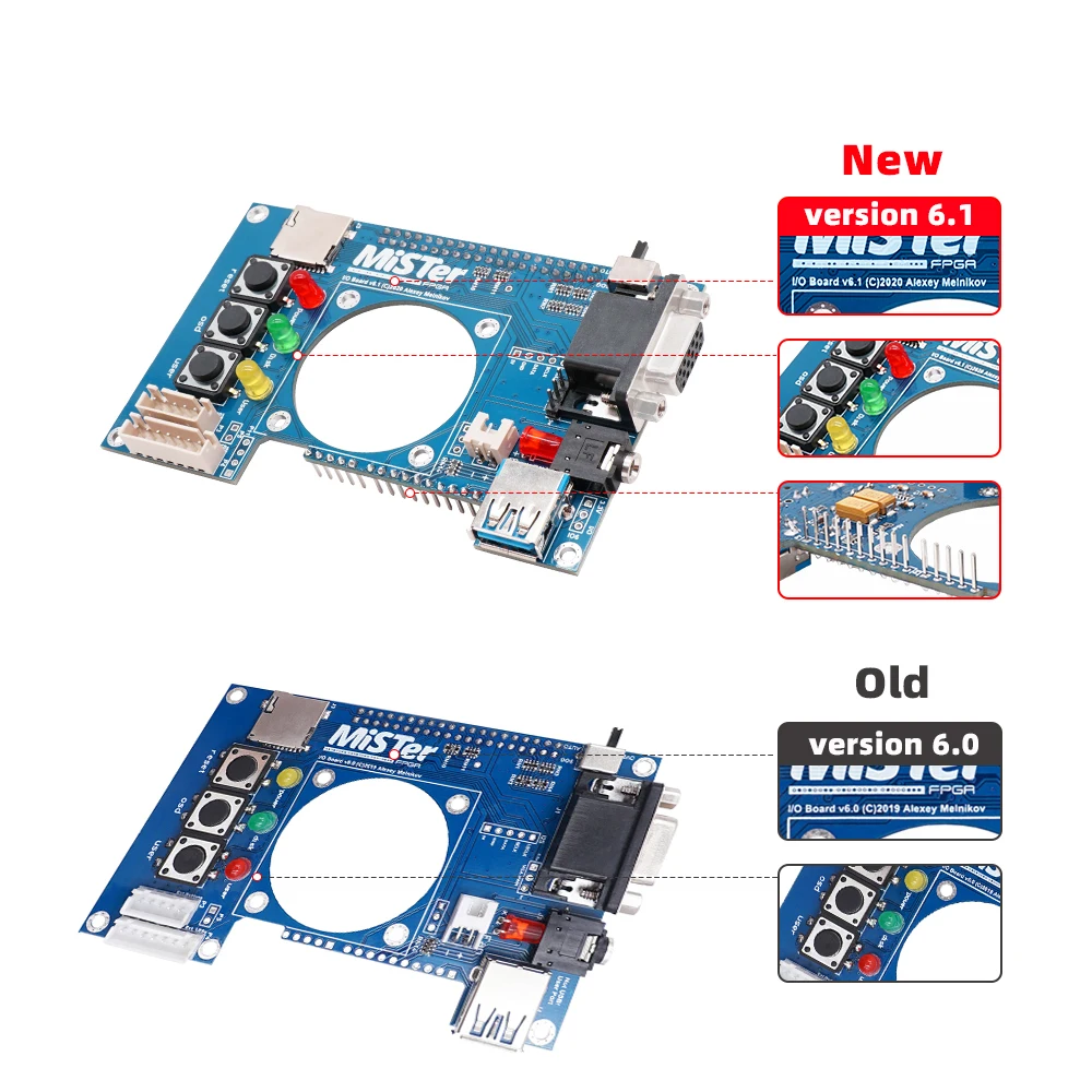 RetroScaler MiSTer Analog IO Board DIY Gaming Accessories for MiSTer FPGA