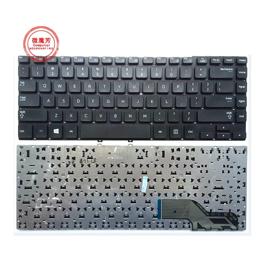 English laptop Keyboard For SAMSUNG 270E4V 275E4V 270E5E 350V4X NP350V4X 355V4X NP270E4E 275E4E 300E4E US BR black