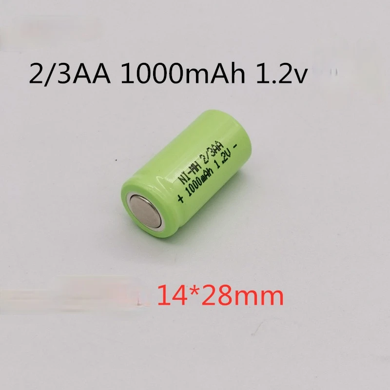 2/3AA 1000mAh 1.2v/2.4v akumulator Ni-MH 2/3AA1000mAh z arkuszem niklowym do golarki FLYCO Superman akumulator