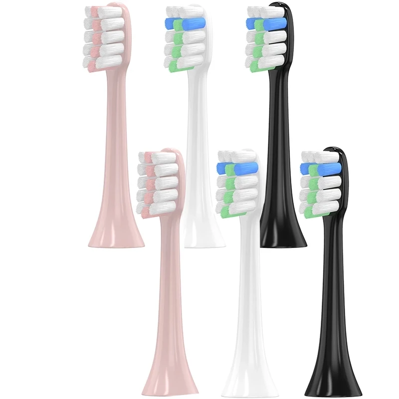 4 Pcs Replacement Toothbrush Heads Compatiable with Xiaomi SOOCAS X3 SOOCARE Electric Toothbrush Round Brush Head