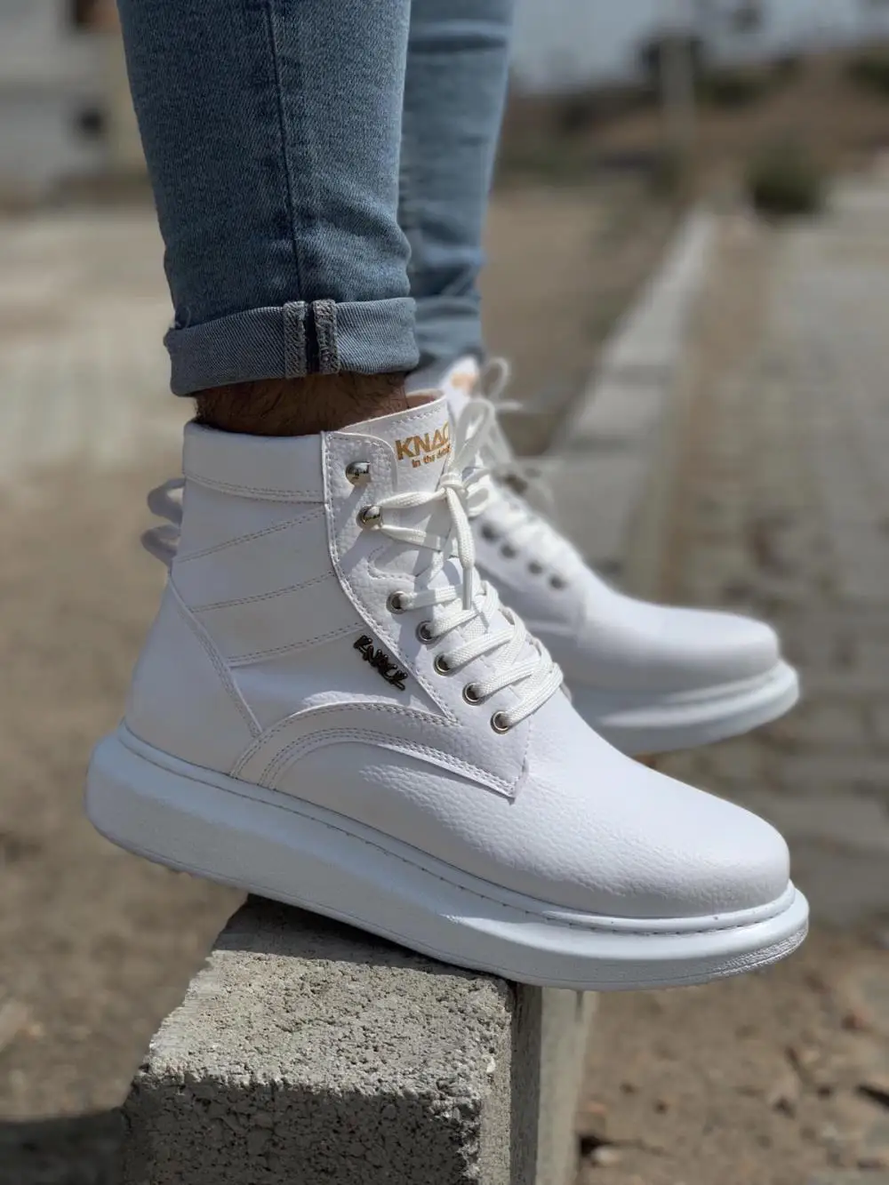 Men's Sneaker men's High Sole White Casual Sneaker Sports Boots