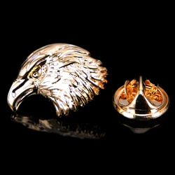 High quality gold eagle Brooch new fashion jewelry men's and women's wedding shirt clothing suit LAPEL BADGE PIN gift