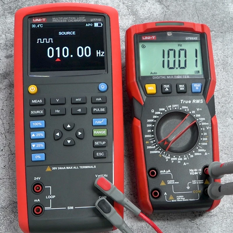 UNI-T UT715 Multifunction Loop Process Calibrator; High-precision DC voltage/current/frequency/continuity measuring instrument