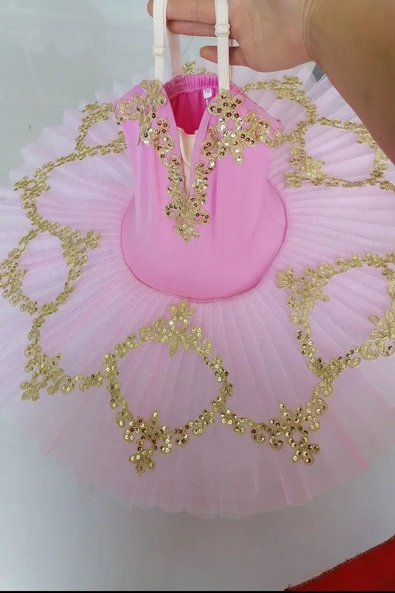 New Professional Led Light Swan Lake Ballet Tutu Costume Girls Ballerina Dress Kids Ballet Dress Dancewear Stage Party Costumes