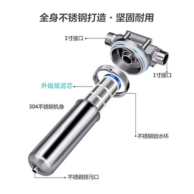 ماكس سنة واحدة واقية من الانفجار انبوب ماء تصفية ضغط المنزلية مصنع الجبهة منقي مياه