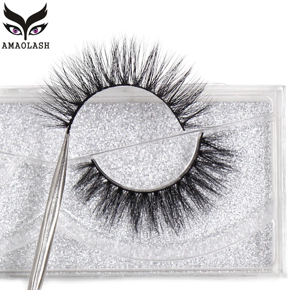 AMAOLASH 3D Mink Lashes Mink Eyelashes Natural long Handmade High Volume Cruelty free False Eyelashes EyeLashes Soft Eyelash A03