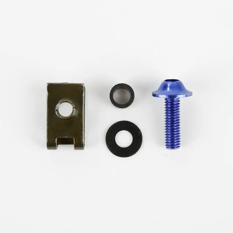 Universale 10 pz/set vite a guscio per moto 5mm M5 bulloni per carenatura in alluminio Clip di fissaggio vite dadi a molla accessori per moto