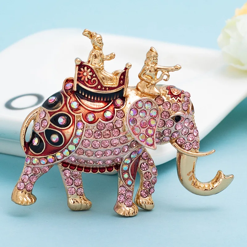 Kreatywny kryształ Rhinestone słoń breloki śliczne breloki ze zwierzętami breloczek do kluczyków do samochodu pierścionek kobiety wisiorek do torby moda biżuteria