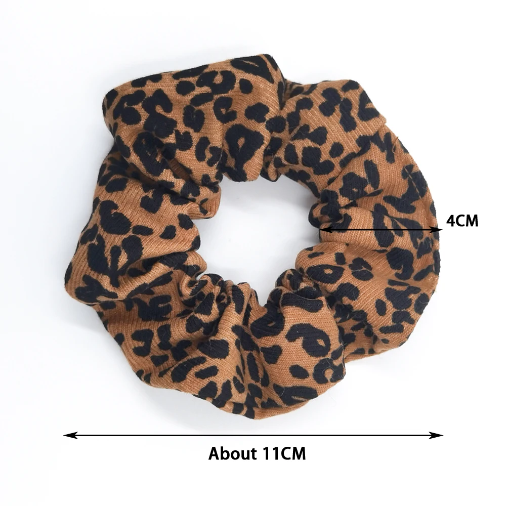 3PCS/Set Fashion Leopard Zebra Pattern Scrunchies Elastic Hair Band Women Girl Corduroy Dot Headband Ponytail Holder Accessories