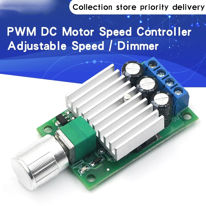 

10A 12V-30V PWM DC Motor Speed Controller 12V 24V Adjustable Speed Regulator Dimmer Control Switch for Fan Motor LED Light 12 V