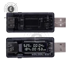 3 in 1 USB Tester DC Voltmeter 3.5V~7V Volt Meter Charger Capacity Indicator Time Display Mobile Battery Power Detector