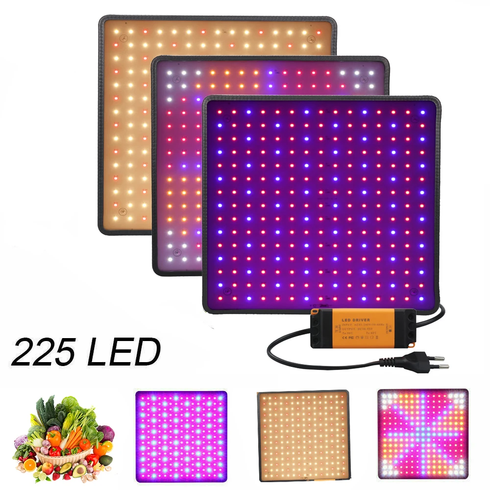 

Plant Growth Light 1000W 225 LED Fitolamp Full Spectrum Hanging Lamp Indoor Seeds Flower Hydroponic Veg Growing Greenhouse Light