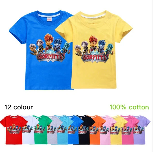 

Summer Gormiti Game Children Clothing Baby Tees Tops Tshirts Kids Costume Short Sleeve Boys Cotton T-shirts Girls T Shirts