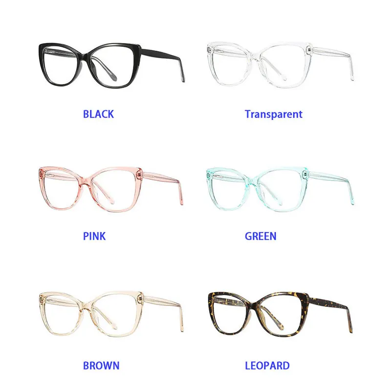 Fashion Women Glasses Frame for Female Eyewear Full Rim Optical Prescription Spectacles Plastic Rx-able Eyeglasses