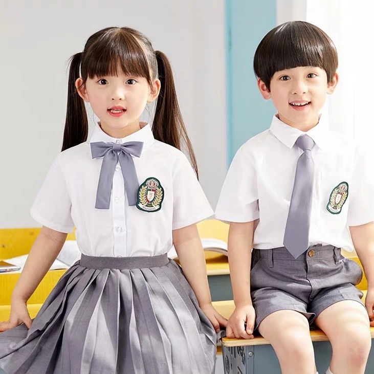 Asian Anime Style Kindergarten Kids Graduation Photo School Uniform Set Elementary School Unisex Stage Performance Costumes New