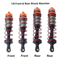 4Pcs Shock Absorber 120mm Front 140mm Rear Metal Damper Suspension for 1/8 JLB HSP EM Racing HPI Truck Buggy Truggy ZD Racing