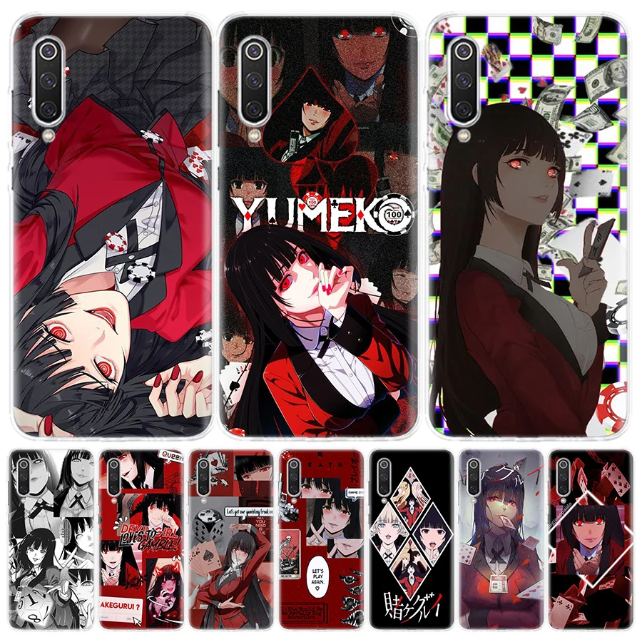 Jabami Yumeko Kakegurui Anime Silicon Call Phone Case For Xiaomi Redmi Note 13 12 12S 11 11S 10 10S 11T 11E Pro Plus 9 9S 9T 8 8