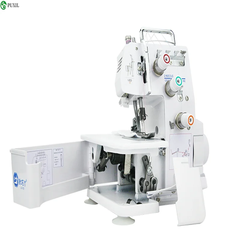 Household desktop four-thread three-thread two-thread hemming machine, multifunctional electric overlock sewing machine