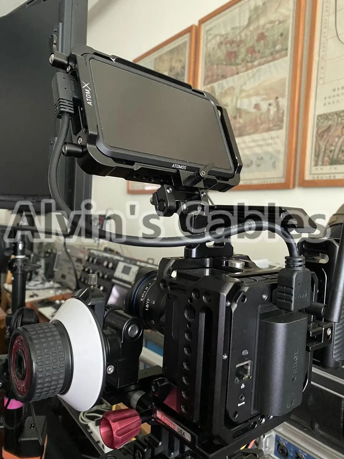 Alvin's Cables Z CAM E2 L Shape HDMI 2.0 Cable 90° Right Angle for Portkeys BM5 Monitor 60cm
