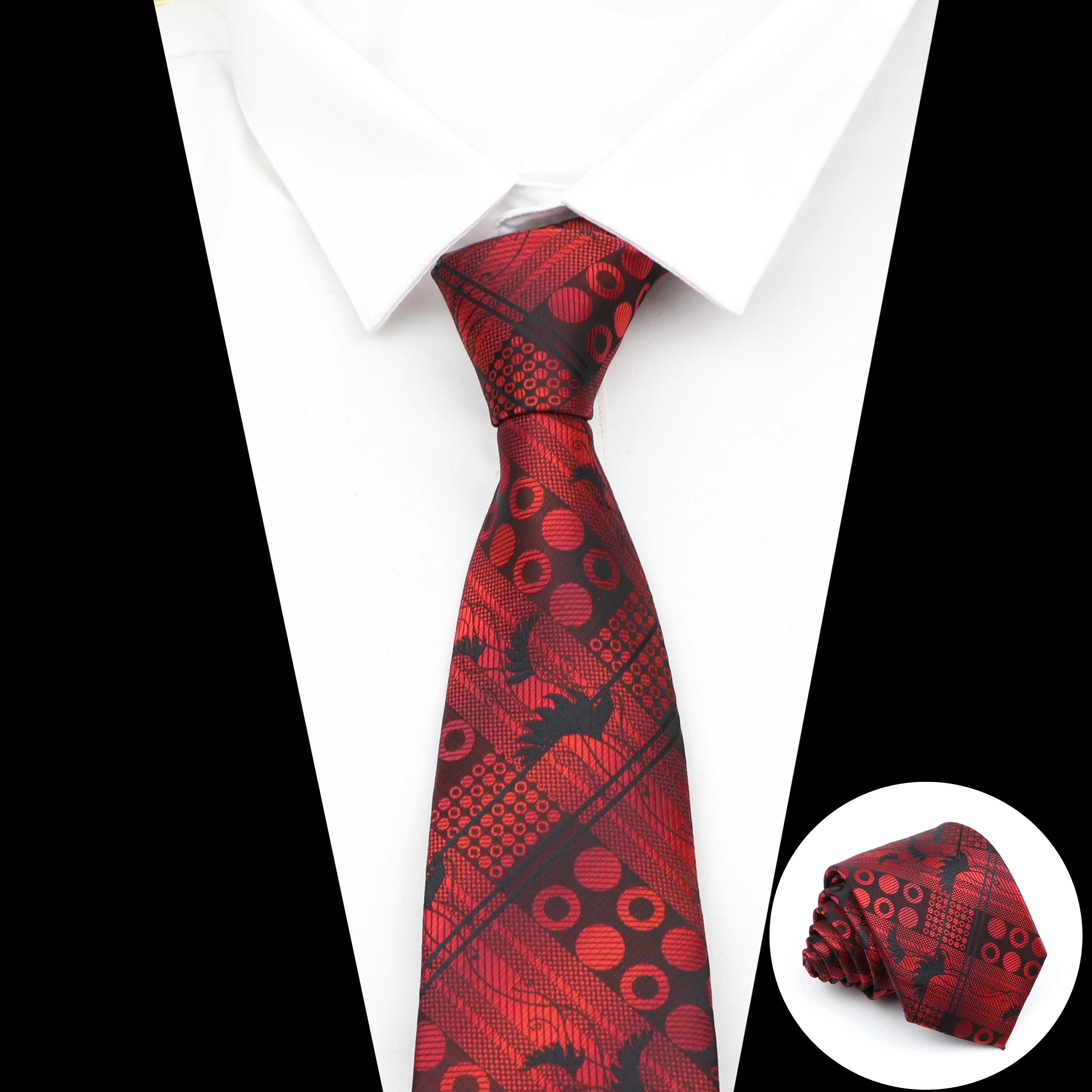 Classical Design Men's Tie Print Floral Flower Luxury Neckties Accessories Daily Wear Cravat Wedding Party Original Gift For Man