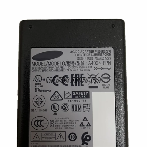 Imagen 2 del producto Nuevo A4024_FPN para SAMSUNG SOUNDBAR K550 HW-J550 HW_K450 HWM450Z HW_J450 HW-M430 HW-N450 HW-M550 HW-KM45 adaptador de corriente 24V1.66A