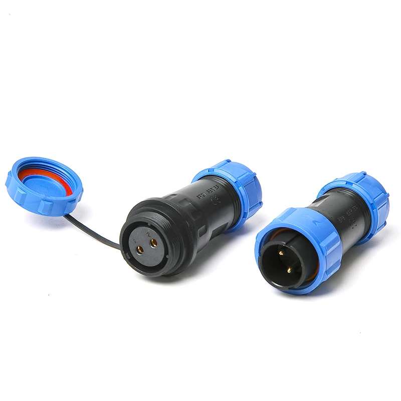 

SP21 IP68 waterproof socket connector plug docking 2 pin 3 pin 4 pin 5/7/9/12 Screw crimping with welding connector