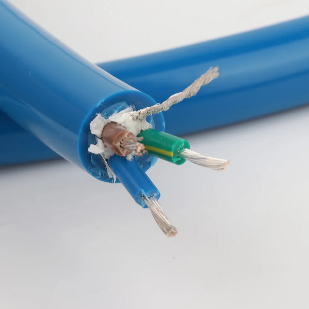 D511 كابل الطاقة EMC درع كابل الطاقة السائبة مرحبا نهاية OFC الفضة مطلي كابل الطاقة التيار المتناوب HiFi سلك الطاقة الصوتي