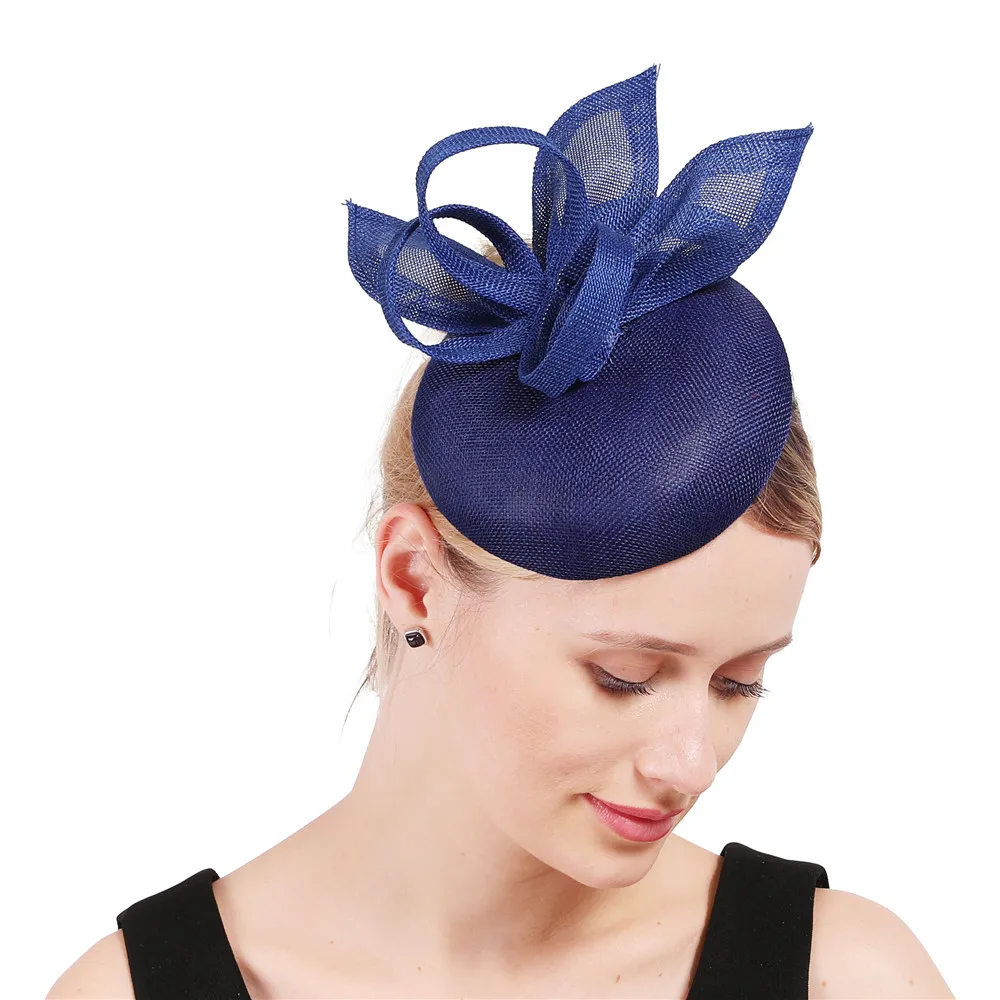Lila Nachahmung Sinamay Fascinator Kopf bedeckung für Kentucky Derby Kirche Hochzeits feier Rennen Frauen Braut ereignis Anlass Hut – Detail 8