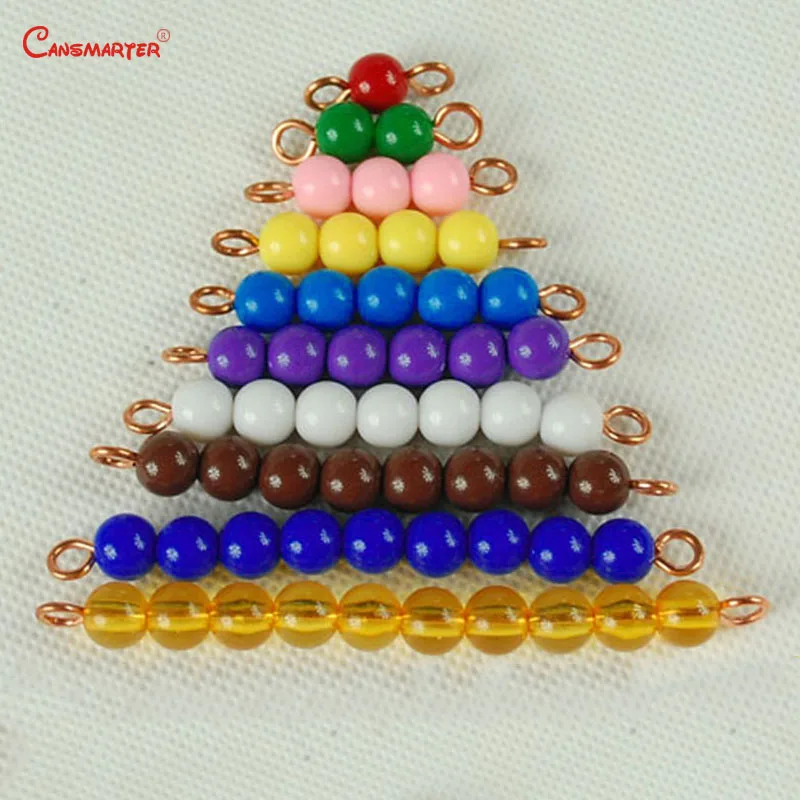 Montessori Math Beads Practice Montessori Materials Colorful Bead Children Games Preschool Teaching Aids MA106-8NX