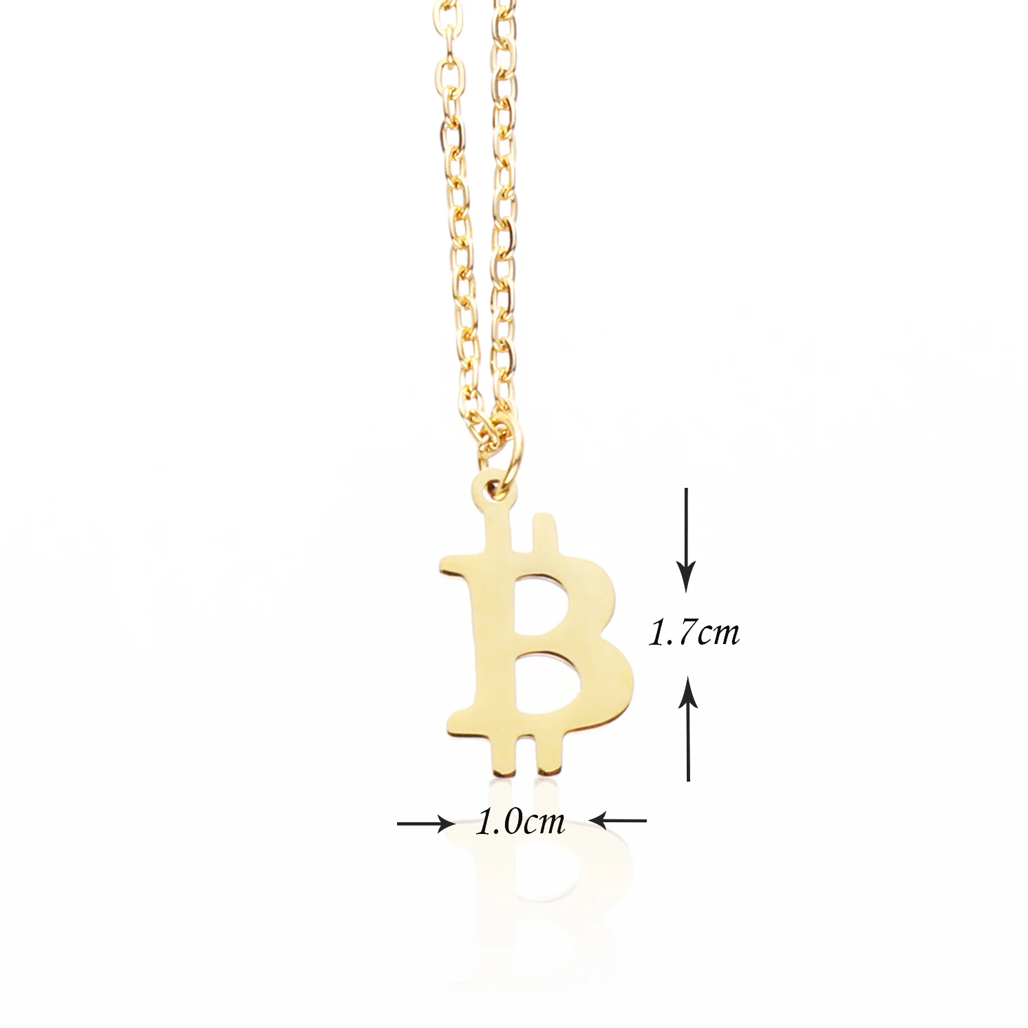 Personality Bitcoin Necklace Dropshipping CSV Link Chain Gold Colour Necklaces Jewelry Best Gift for Men And Women YP4004