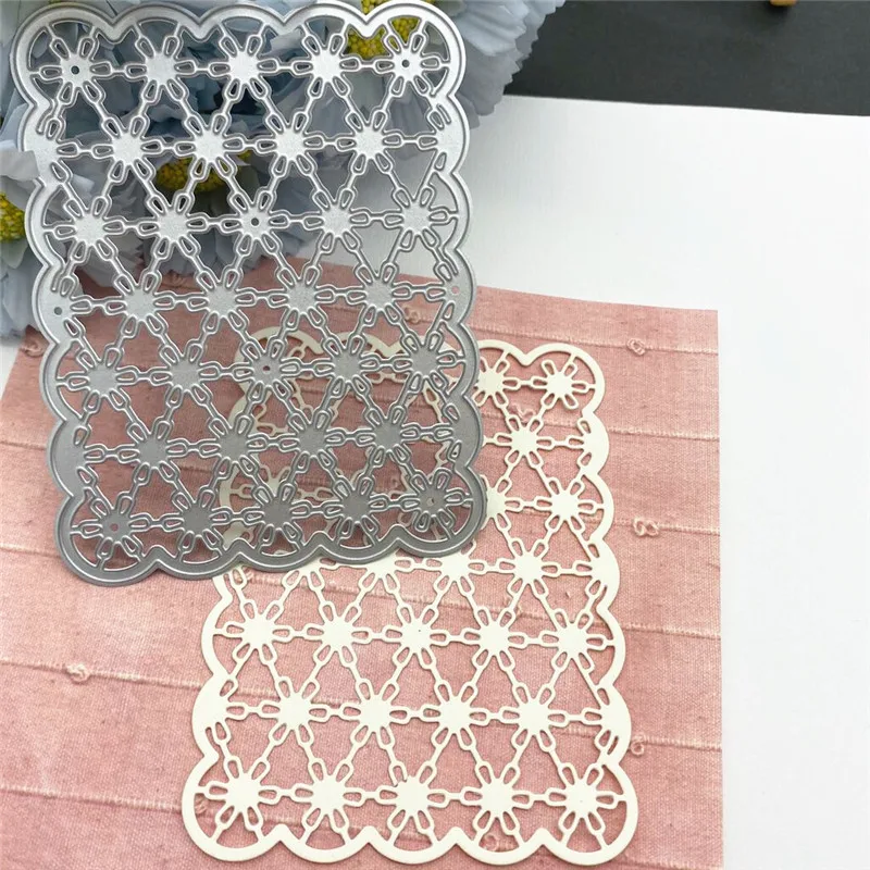 Кружевные прямоугольные металлические Вырубные штампы Crazyhorse форма для скрапбукинга бумаги ремесло нож Лезвие штамп трафареты штампы