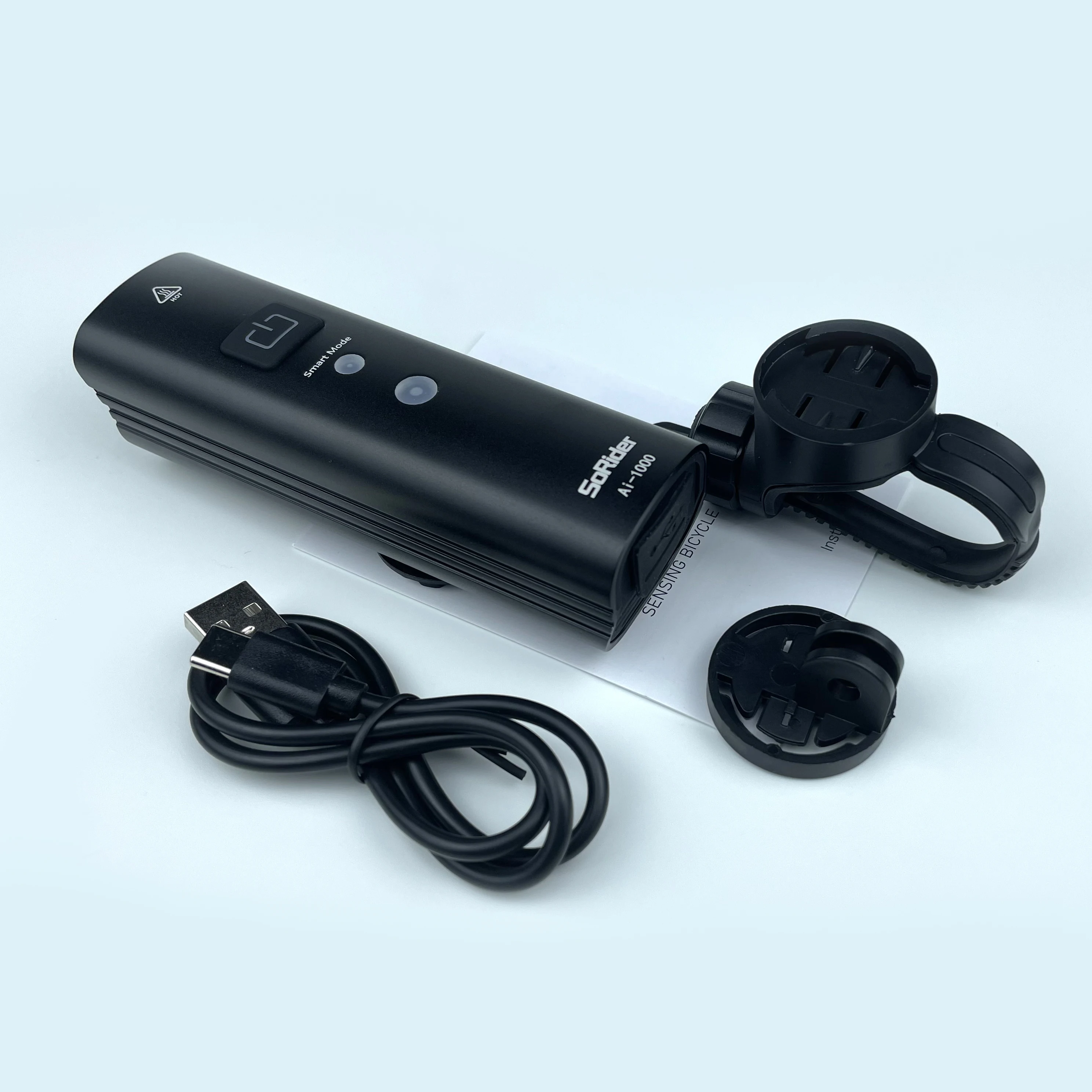 Bike High-brightness Front Light Smart Sensor Auto Tun ON / OF 1200 Lumens IPX6 Road MBT Cycling Light With GoPro Adapter