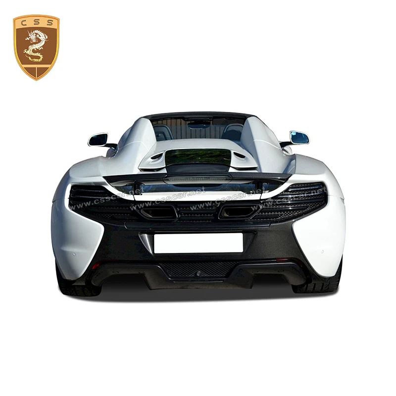 MP4 12C 650S OME Style Carbon Fiber Surface Rear Lip Bumper Diffuser For Mclaren 650S