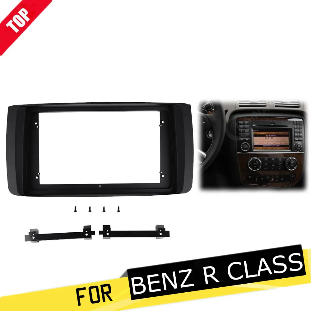 

9 Inch Car Stereo Panel for MERCEDES BENZ R CLASS 2004-2011 Double Din Radio Fascias Dashboard Trim Kit Installation