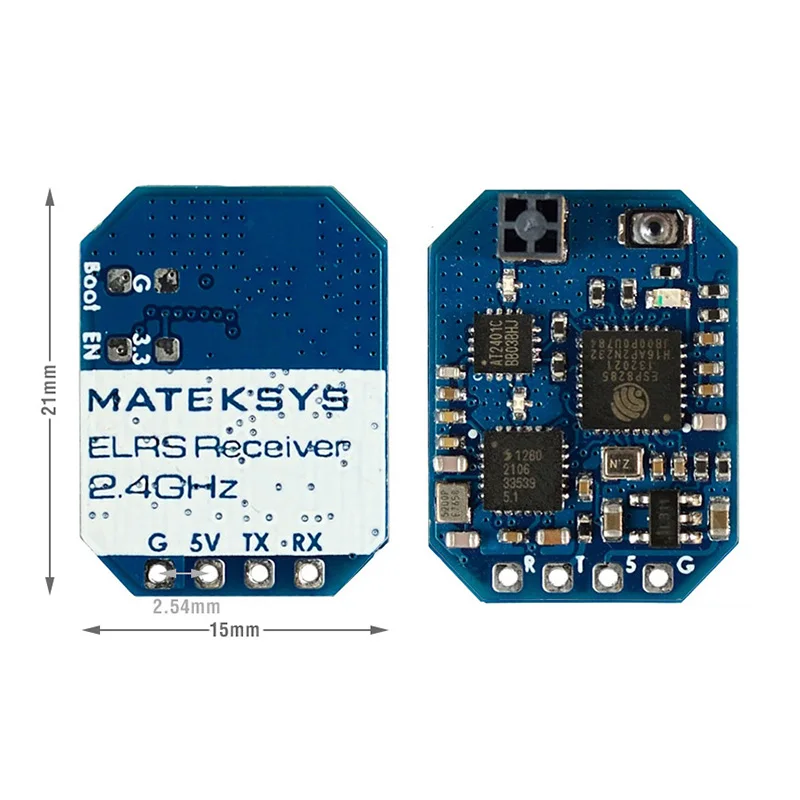 新しいmatek mateksys expresslrs elrs 2.4 2.4ghz ELRS-R24-D ELRS-R24-Sナノレシーバーマイクロミニフリースタイル長距離レースドローン