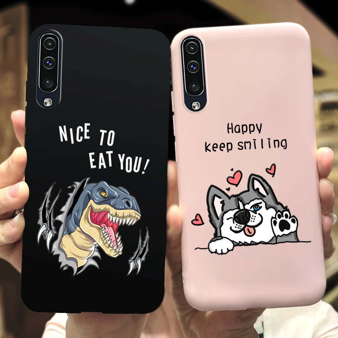 Case For Samsung A50 A30 Bumper Flower Soft Back Cover Silicone Case on For Coque Samsung Galaxy A 50 A50S A30 S A30S Phone Case