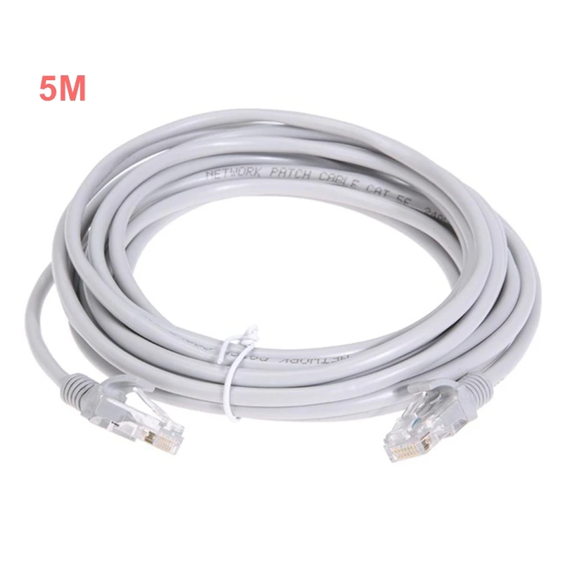 IP CCTV 카메라용 이더넷 케이블, POE RJ45 와이어, Cat5 인터넷 네트워크 LAN 케이블 코드, PC 컴퓨터 케이블, 5m, 10m, 20m, 30m, 40m