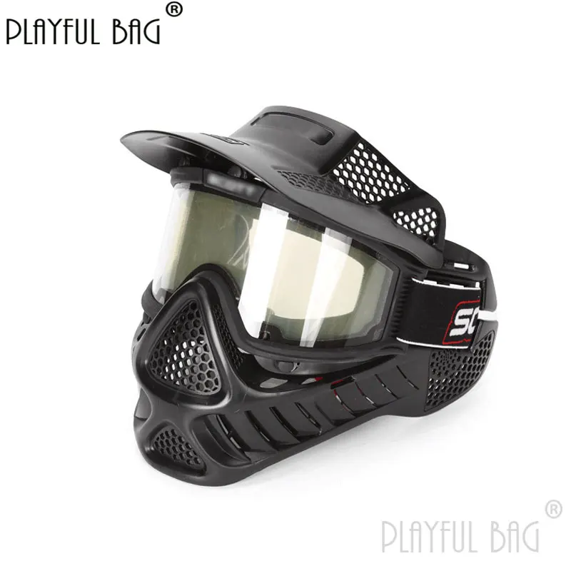 PB Playful bag Outdoor tactical helmet CS protect full face mask Competitive CS game accessories DIY equipment QC88S