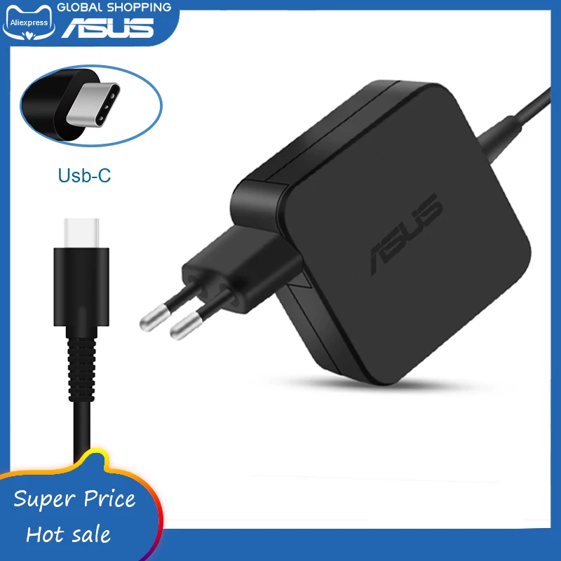 20V 3.25A ADP-65DW A/B/C USB-C AC Adapter Power Supply Carregador Type-C Laptop Charger Replacement For Asus 65W Notebook