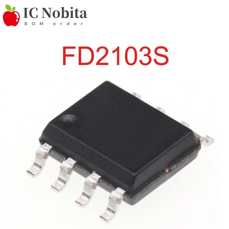 

FD2103S SOP-8 FD2103 SMD FORTIOR 180V Half-Bridge Gate Driver Chip IC New Original