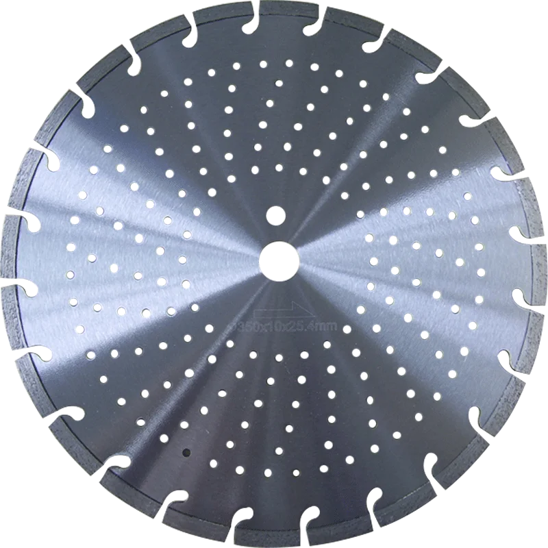 350x10x25.4mm laser welded turbo diamond saw blade for cutting iron,copper,IPE,granite, concrete and marble