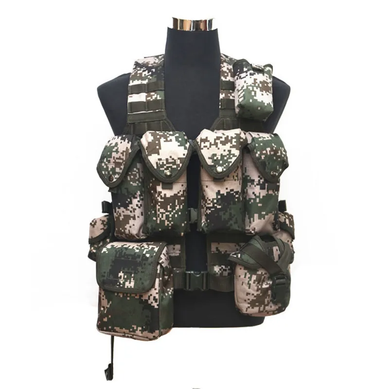 

Cadre's Seven Piece Tactical Vest Outdoor Wars Fighting Hunting Individual Carrying Bullet Forest Land Training Combat Waistcoat