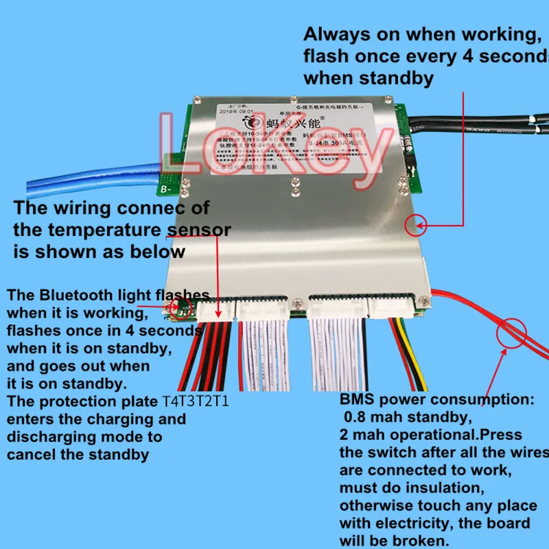 Inteligentne 32S ant BMS 120V 100.8V 96V 84V 72V 150A 200A 300A Lipo Lipo lifepo4 LTO tablica zabezpieczająca baterię Bluetooth APP 28S 27S